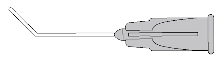 Cannula, Rycroft Irrigation, 27g x 7/8" Angled 6mm